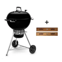 Weber Master-Touch GBS E-5750 Charcoal Grill 57cm Black With Wooden Handle Kit